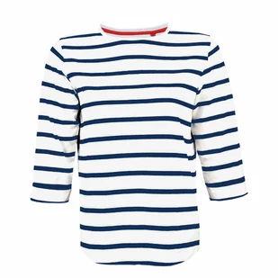 Koszulka damska w paski biało granatowa COSTA DEL SOL r.XL - Bluzki damskie - miniaturka - grafika 1