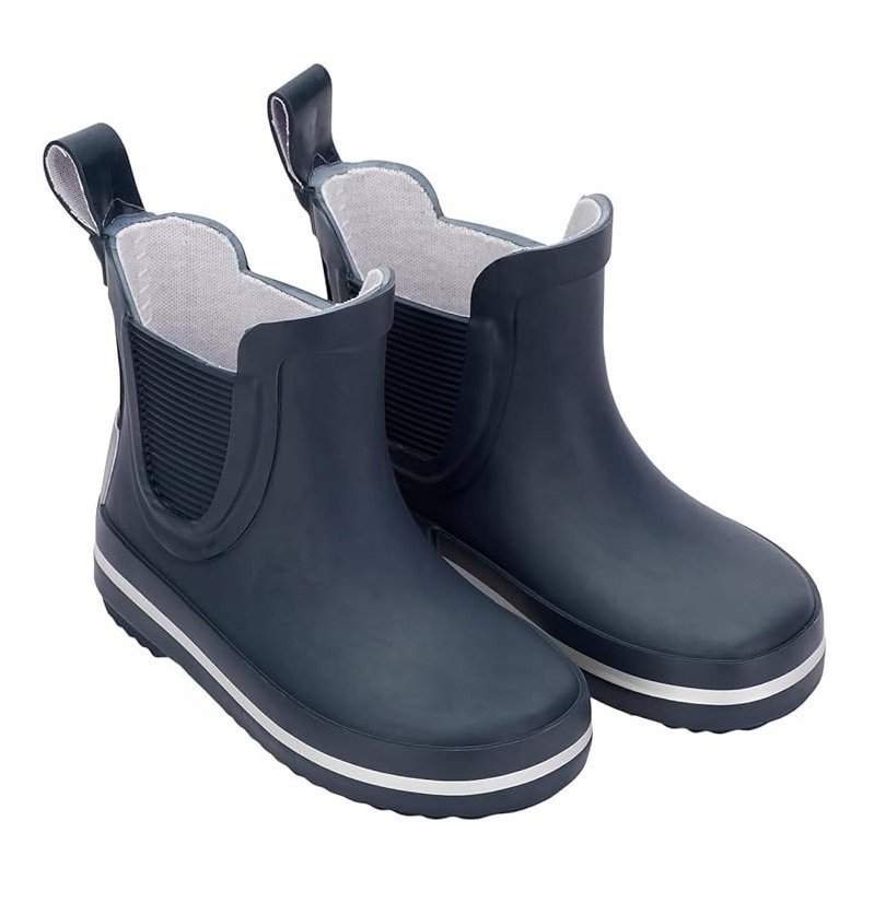 KALOSZE DZIECIĘCE Mikk-line 24 barefoot czarne elastyczne krótkie miękkie