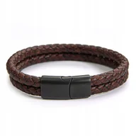 Bransolety męskie - Betlewski, Bransoletka męska rzemyki, Strength, 22 cm - miniaturka - grafika 1