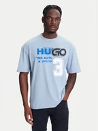 Koszulki męskie - HUGO T-Shirt Nesite 50544168 Niebieski Loose Fit - miniaturka - grafika 1