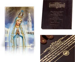 Ikona religijna Matka Boża Fatimska - Ikony i obrazy sakralne - miniaturka - grafika 1