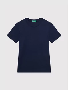 Koszulki dla chłopców - Benetton United Colors Of T-Shirt 3I1XC13E1 Granatowy Regular Fit - grafika 1