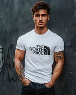 Koszulki męskie - Koszulka męska biała, dla mężczyzny THE NORTH FACE, duże logo, biały, M - miniaturka - grafika 1