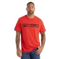 Koszulki sportowe męskie - Pit Bull T-Shirt Koszulka Hilltop Flame Red - miniaturka - grafika 1