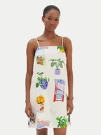 Sukienki - Seafolly Sukienka letnia La Boca 55652-DR Écru Regular Fit - miniaturka - grafika 1