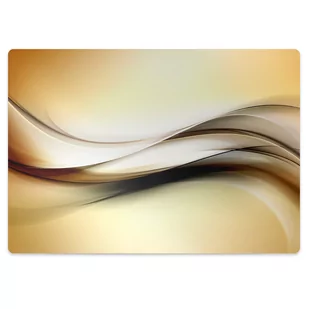 Mata na podłogę pod krzesło Abstrakcja beż 100x70 cm - Podnóżki, podpórki, podkładki - miniaturka - grafika 1