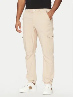 Guess Spodnie materiałowe M5RB54 WGXY1 Beżowy Slim Fit - Spodnie męskie - miniaturka - grafika 1