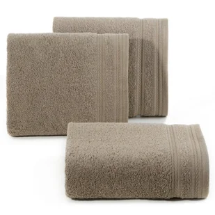 Ręcznik 50X90 cm beżowy bawełna pasy 500 g/m² elegancki - Ręczniki - miniaturka - grafika 1