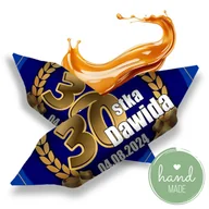 Cukierki - Krówki personalizowane na 18 30 40 50 60 70 URODZINY 120szt - miniaturka - grafika 1