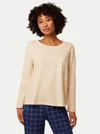 Piżamy damskie - Triumph Koszulka piżamowa 10221070 Beżowy Regular Fit - miniaturka - grafika 1