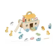 Maty piankowe - Tooky Toy: Arka Noego do ciągnięcia z drewnianymi zwierzątkami - miniaturka - grafika 1