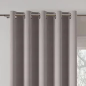 Zasłony - Zasłona Welurowa Gotowa Na Przelotkach, Rozmiar 140X250 cm, Kolor Szarobrązowy - miniaturka - grafika 1