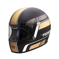 Kaski motocyklowe - PREMIER KASK TROPHY BL 19 BM, BLACK/GOLD/BIAŁY, M - miniaturka - grafika 1