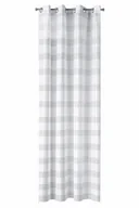 Firany - Eurofirany Firana dekoracyjna NEL, biały, szary, 140x250 cm - miniaturka - grafika 1