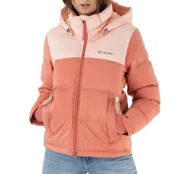 Kurtki i kamizelki sportowe damskie - Kurtka Columbia Bulo Point Insulated Hooded Puffer 1955141890 - różowa - miniaturka - grafika 1