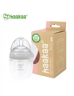 Haakaa Butelka silikonowa do karmienia gen.3 160ml Grey - Butelki dla niemowląt - miniaturka - grafika 1