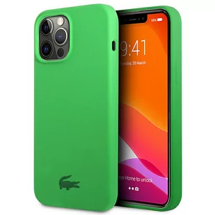 Lacoste Etui do iPhone 13 Pro Max 6,7" zielony/green hardcase Silicone - Etui i futerały do telefonów - miniaturka - grafika 1