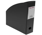 Pojemniki biurowe - BIURFOL Pojemnik czasopisma 100mm czarny PCV Biurfol . - miniaturka - grafika 1