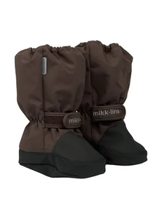 mikk-line Buty w kolorze brązowym do raczkowania - Buciki dla niemowląt - miniaturka - grafika 1