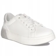 Sneakersy damskie - Calvin Klein Jeans Sneakersy na platformie białe V3A9-80986-1355X511 r.38 - miniaturka - grafika 1