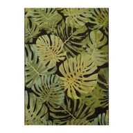 Dywany zewnętrzne - Dywan zewnętrzny Borneo Monstera czarno-zielony 120 x 170 cm - miniaturka - grafika 1
