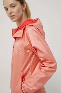 Kurtki damskie - Columbia kurtka przeciwdeszczowa Ulica Jacket damska kolor pomarańczowy przejściowa - grafika 1