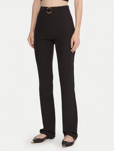 Just Cavalli Spodnie materiałowe 79PAA131 N0626 Czarny Flare Fit - Spodnie damskie - miniaturka - grafika 1
