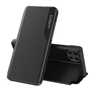 Eco Leather View Case elegancki futerał etui z klapką i funkcją podstawki Samsung Galaxy A22 4G czarny - Etui i futerały do telefonów - miniaturka - grafika 1