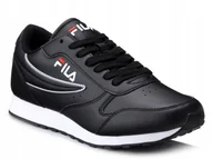 Buty sportowe męskie - Buty męskie sportowe joggingi Fila Orbit czarne ekoskóra sznurowane 45 - miniaturka - grafika 1