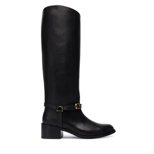 Oficerki Polo Ralph Lauren Harness 818963422002 Czarny - Kozaki damskie - miniaturka - grafika 1