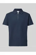Koszulki męskie - Koszulka polo z krótkim zamkiem błyskawicznym model SANDER - Selected Homme - miniaturka - grafika 1