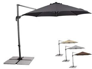 Schneider Parasol ogrodowy Sombra, średnica 300 cm, z listwą świetlną LED - Parasole ogrodowe - miniaturka - grafika 1