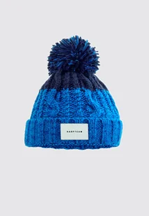 Czapka beanie narciarka niebiesko - granatowa - Czapki damskie - miniaturka - grafika 1