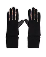 Rękawiczki - Desigual Damskie rękawiczki z naszywką Cold Weather Gloves, czarne, U EU, czarny, U - miniaturka - grafika 1