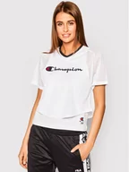 Koszulki i topy damskie - Champion T-Shirt 112903 Biały Regular Fit - miniaturka - grafika 1