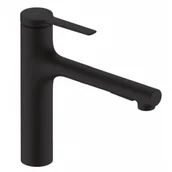 Baterie kuchenne - HANSGROHE 74823670 Zesis M33 Jednouchwytowa bateria kuchenna 160, metalowa wyciągana wylewka, 2jet, sBox Czarny Matowy - miniaturka - grafika 1