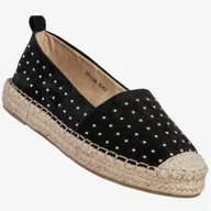 Półbuty damskie - Espadryle Damskie Goodin Buty Lekkie Półbuty Czarne GD-LJ-206 Czarny 37 - miniaturka - grafika 1