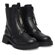 Botki damskie - Trapery Pepe Jeans Stacy Hug W PLS500024 Czarny - miniaturka - grafika 1