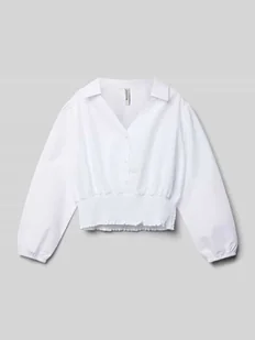Bluzka o kroju regular fit z marszczonym detalem - Bluzki dla dziewczynek - miniaturka - grafika 1