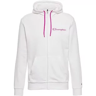 Champion Męska bluza z kapturem Legacy Neon Spray Powerblend Terry Graphic Full Zip, biały, XXL - Bluzy męskie - miniaturka - grafika 1
