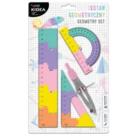 Akcesoria kreślarskie - Zestaw geometryczny puzzle 20cm 4el Kidea Derform - puzzle - miniaturka - grafika 1