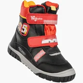 Buty dla dziewczynek - Śniegowce Dziecięce Ekoskóra Ocieplane Na Rzepy Trzewiki Zimowe Czerwone Wojtyłko 3Z24098 Czerwony 24 - miniaturka - grafika 1