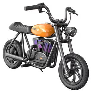 Motocykl elektryczny dla dzieci HYPER GOGO Pioneer 12 Plus, 21,9 V 5,2 Ah 160 W, opony 12'x3', 12 km - pomarańczowy - Motocykle - miniaturka - grafika 5