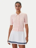 Swetry damskie - Guess Kardigan V6RR02 Z4652 Różowy Regular Fit - miniaturka - grafika 1