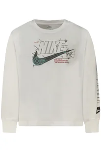 DZIECIĘCA KOSZULKA T-SHIRT NIKE Z DŁUGIM RĘKAWEM, BIAŁA - Koszulki dla chłopców - miniaturka - grafika 1
