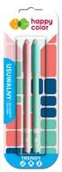 Zabawki kreatywne - Długopis wymazywalny TRENDY, 0.5mm - niebieski -  2 sztuki na blistrze - miniaturka - grafika 1