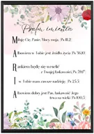 Ikony i obrazy sakralne - Psalm Twojego imienia - personalizowana modlitwa, grafika w ramce, super prezent na imieniny - miniaturka - grafika 1