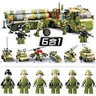 Klocki - Klocki Ciężarówka System S-400 6 w 1 opak. 6 figurek - miniaturka - grafika 1