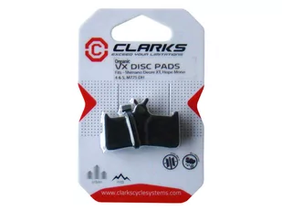 Clarks Okładziny hamulcowe CLARK'S SHIMANO HOPE (Shimano XT 755-756, M775, Hope Mono 4, 5) organiczne pudełko 20 par A-CLA-VX801C-DP-ST - Hamulce rowerowe - miniaturka - grafika 1