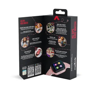 Maxlife 4G MXKW-350 GPS WiFi Różowy - Smartwatch - miniaturka - grafika 1